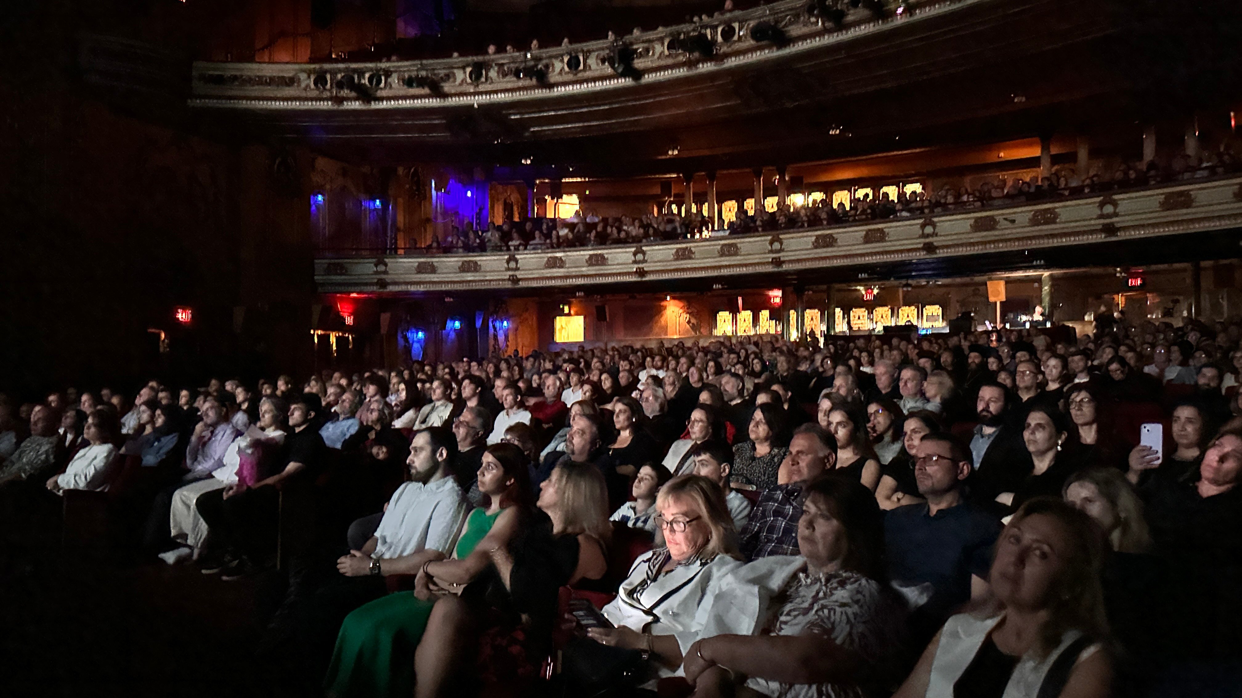 Audience filling the concert hall